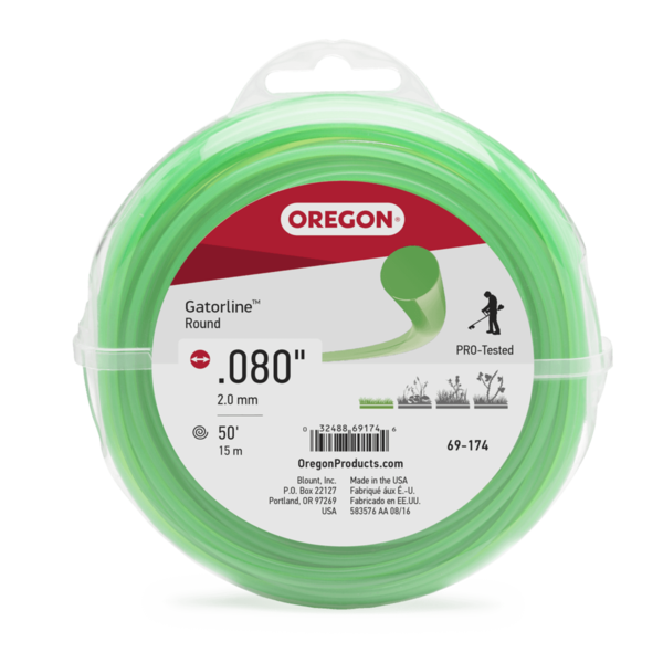 Hilo de nylon Oregon Gatorline redondo de 0,080" (2 mm)