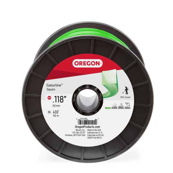 Hilo de nylon Oregon Gatorline cuadrado de 0,118" (3 mm)